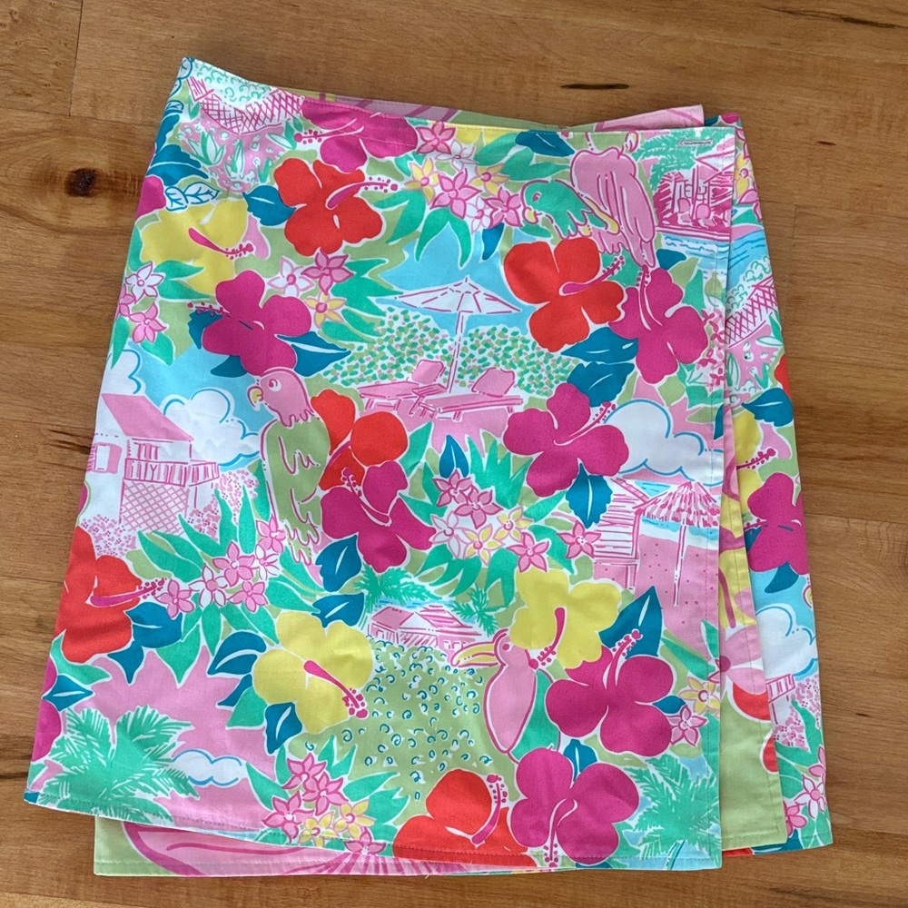 Lilly Pulitzer Colorful Floral reversible skirt